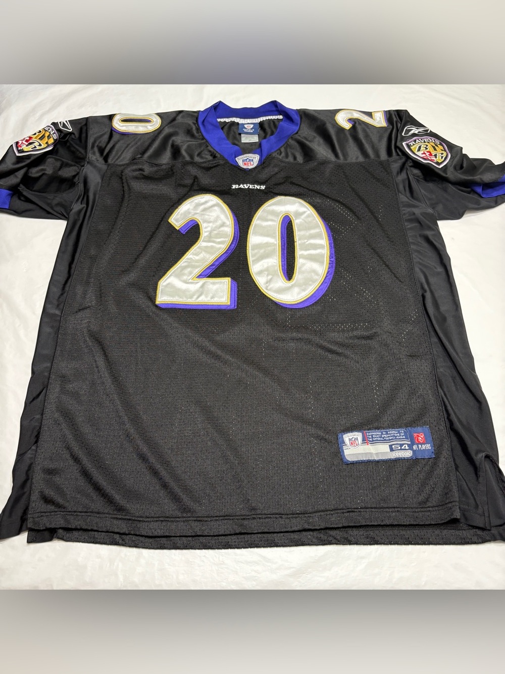 Vintage Reebok NFL Baltimore Ravens Ed Reed Black Football Jersey Mens 54 3XL